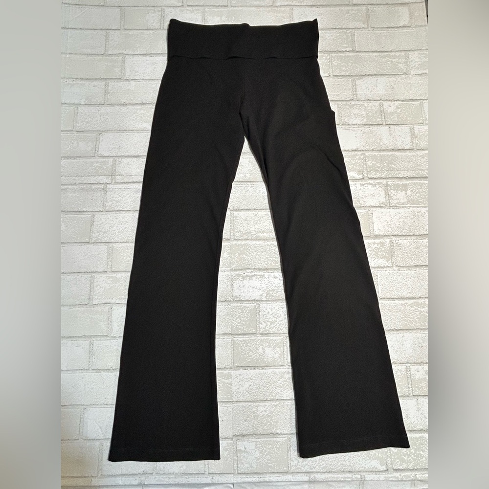 VSX Black Wide leg Fold Over Leggings yoga Medium